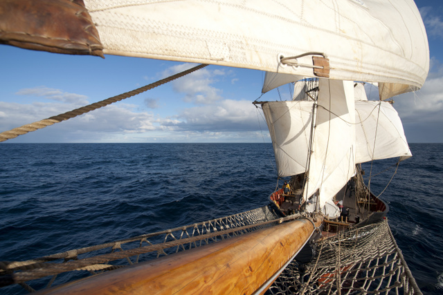 Segeltoern Biskaya Sued auf der Roald Amundsen