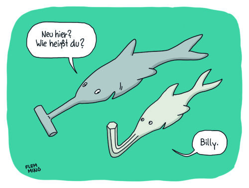Butter bei die Fische. Cartoons aus dem Wasser - Literaturboot - Buchkritiken, Empfehlung